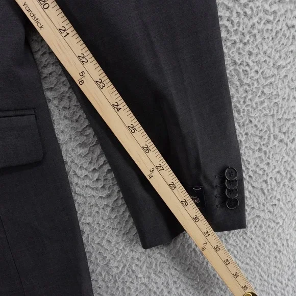 Original Penguin Mens Dark Gray Wool Blend Suit Jacket Blazer 40L NEW